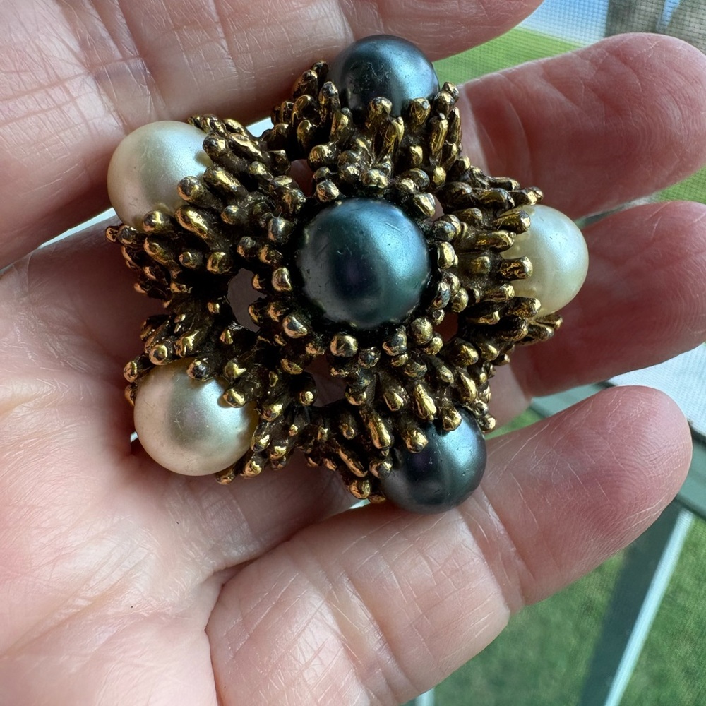 1.5” Vintage Brooch Gorgeous Pauline Rader .9 Oz Midcentury Modern Estate